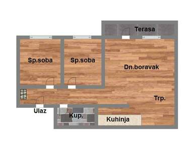 Trosoban stan, Novi Sad, Bulevar, prodaja, 60m2, 203840e, id998453