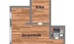Dvosoban stan, Novi Sad, prodaja, 45m2, 106110e, id998486
