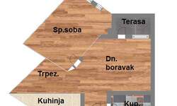 Dvosoban stan, Novi Sad, prodaja, 46m2, 108920e, id999709