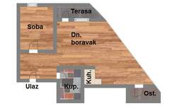 Dvosoban stan, Novi Sad, prodaja, 46m2, 108920e, id999713