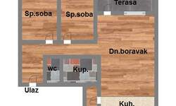 Trosoban stan, Novi Sad, prodaja, 70m2, 174860e, id999719