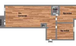 Trosoban stan, Novi Sad, prodaja, 63m2, 169410e, id999858