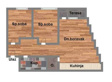 Trosoban stan, Novi Sad, prodaja, 62m2, 158050e, id1003064