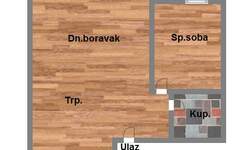 Dvosoban stan, Novi Sad, prodaja, 52m2, 124370e, id1003662