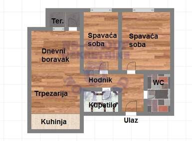 Trosoban stan, Novi Sad, prodaja, 57m2, 134890e, id1003700