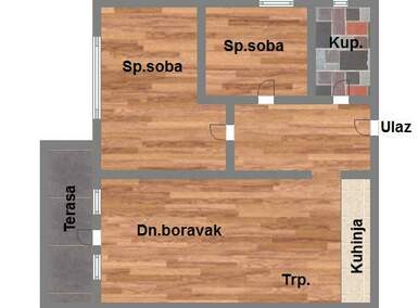 Dvoiposoban stan, Novi Sad, Telep, prodaja, 57m2, 126780e, id1003864
