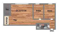 Trosoban stan, Novi Sad, Telep, prodaja, 64m2, 152080e, id1006059