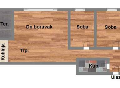 Trosoban stan, Novi Sad, Telep, prodaja, 64m2, 152080e, id1006059