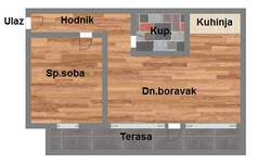Jednoiposoban stan, Novi Sad, prodaja, 39m2, 107210e, id1006945