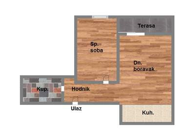Dvosoban stan, Novi Sad, Severni Telep, prodaja, 44m2, 110800e, id1007004