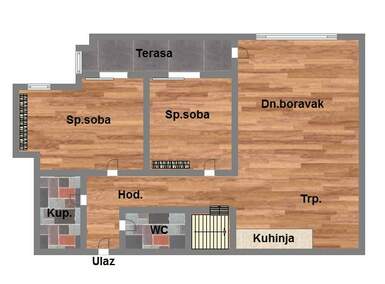 Trosoban stan, Novi Sad, Telep, prodaja, 71m2, 152290e, id1007221