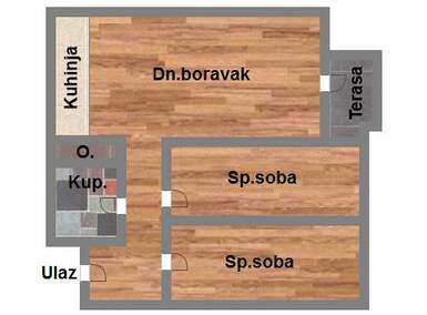 Trosoban stan, Novi Sad, Telep, prodaja, 63m2, 148210e, id1007238