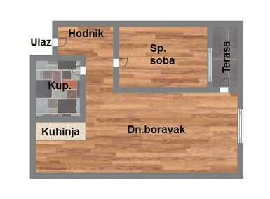 Dvosoban stan, Novi Sad, prodaja, 43m2, 108900e, id1008965