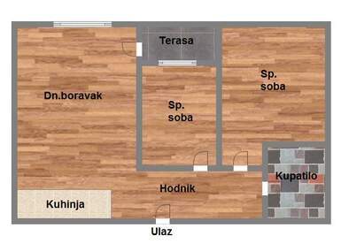 Trosoban stan, Novi Sad, Severni Telep, prodaja, 58m2, 144250e, id1009102