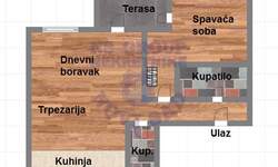 Dvosoban stan, Novi Sad, prodaja, 45m2, 99650e, id1011383