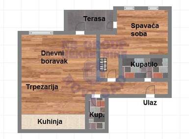Dvosoban stan, Novi Sad, prodaja, 45m2, 99650e, id1011383