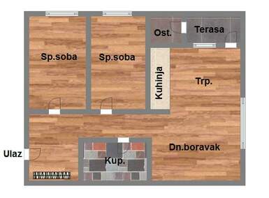 Dvoiposoban stan, Novi Sad, prodaja, 56m2, 138780e, id1011472