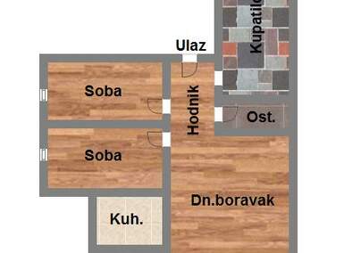 Trosoban stan, Novi Sad, somborska rampa, prodaja, 60m2, 118500e, id1012103