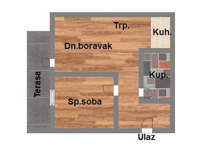 Jednoiposoban stan, Novi Sad, stari majur, prodaja, 39m2, 80440e, id1012736