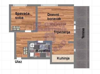 Dvosoban stan, Novi Sad, prodaja, 42m2, 90650e, id1012901