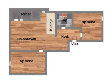 Trosoban stan, Novi Sad, centar, prodaja, 63m2, 126940e, id1013512