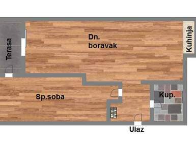Dvosoban stan, Novi Sad, prodaja, 46m2, 127260e, id1013634