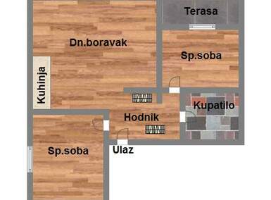 Trosoban stan, Novi Sad, Adice, prodaja, 55m2, 100300e, id1014998