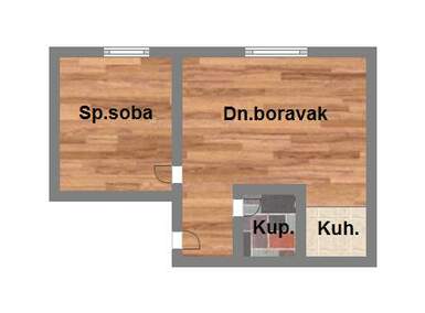 Dvosoban stan, Novi Sad, Podbara, prodaja, 37m2, 37350e, id1018007
