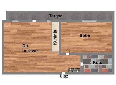 Dvosoban stan, Novi Sad, Stari Majur, prodaja, 42m2, 84580e, id1019127