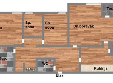 Troiposoban stan, Novi Sad, prodaja, 91m2, 247200e, id1026730