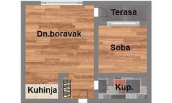 Dvosoban stan, Novi Sad, Bulevar Patrijarha Pavla, prodaja, 40m2, 119480e, id1029195