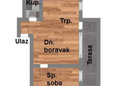 Dvosoban stan, Novi Sad, Veternik, prodaja, 44m2, 83820e, id1031490