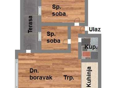Trosoban stan, Novi Sad, Veternik, prodaja, 55m2, 104840e, id1033838