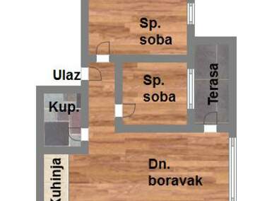 Trosoban stan, Novi Sad, Veternik, prodaja, 52m2, 99030e, id1033964