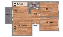Trosoban stan, Novi Sad, prodaja, 72m2, 122830e, id1034750