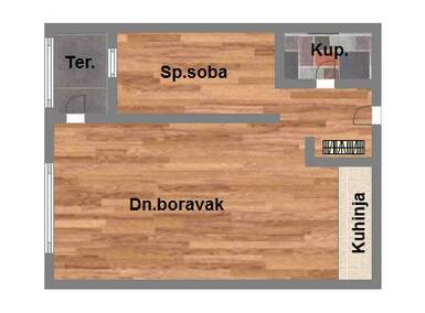 Dvosoban stan, Novi Sad, Telep, prodaja, 40m2, 97800e, id1036826