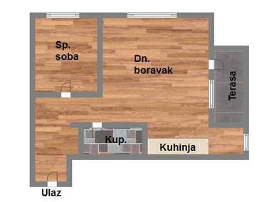 Jednoiposoban stan, Novi Sad, Petrovaradin, prodaja, 43m2, 109930e, id1037843