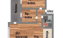 Trosoban stan, Novi Sad, prodaja, 55m2, 104840e, id1039067