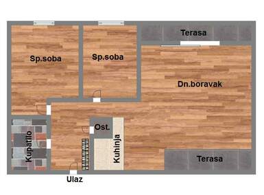 Trosoban stan, Novi Sad, prodaja, 55m2, 159100e, id1039917