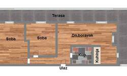 Trosoban stan, Novi Sad, Veternik, prodaja, 65m2, 133280e, id1041822
