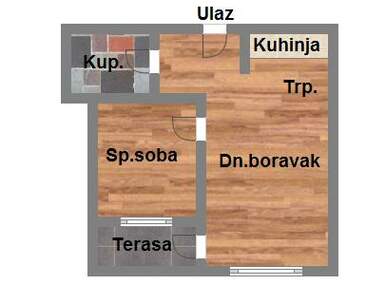Jednoiposoban stan, Novi Sad, Telep, prodaja, 34m2, 76750e, id1044869