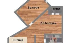Dvosoban stan, Novi Sad, Somborski Bulevar, prodaja, 42m2, 100740e, id1046333