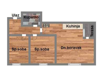 Dvoiposoban stan, Novi Sad, Podbara, prodaja, 53m2, 133750e, id1046375
