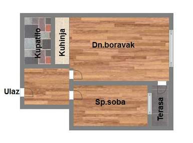 Jednoiposoban stan, Novi Sad, Podbara, prodaja, 43m2, 111800e, id1046377
