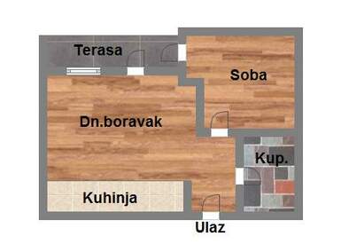 Dvosoban stan, Novi Sad, Telep, prodaja, 33m2, 81810e, id1047496