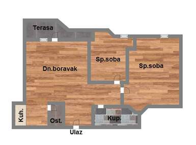 Trosoban stan, Novi Sad, telep, prodaja, 65m2, 156490e, id1047503