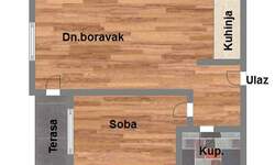 Dvosoban stan, Novi Sad, Telep, prodaja, 46m2, 104850e, id1048168