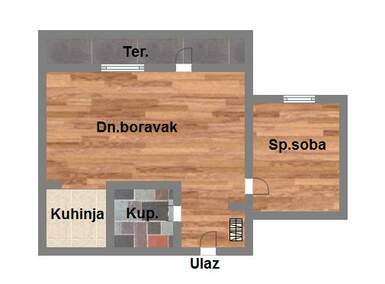 Dvosoban stan, Novi Sad, prodaja, 50m2, 126620e, id1049357