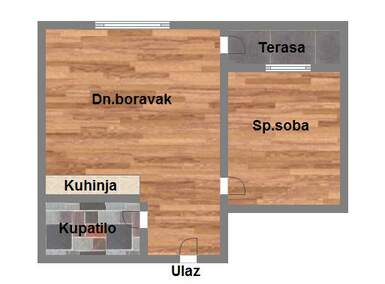 Dvosoban stan, Novi Sad, Telep, prodaja, 40m2, 91680e, id1052163