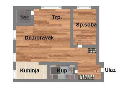 Dvosoban stan, Novi Sad, Bulevar Evrope, prodaja, 45m2, 129840e, id1055131